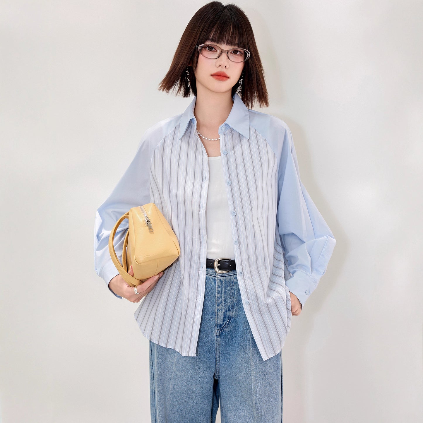 Women's Striped Blazer: Autumn Vintage Blouse