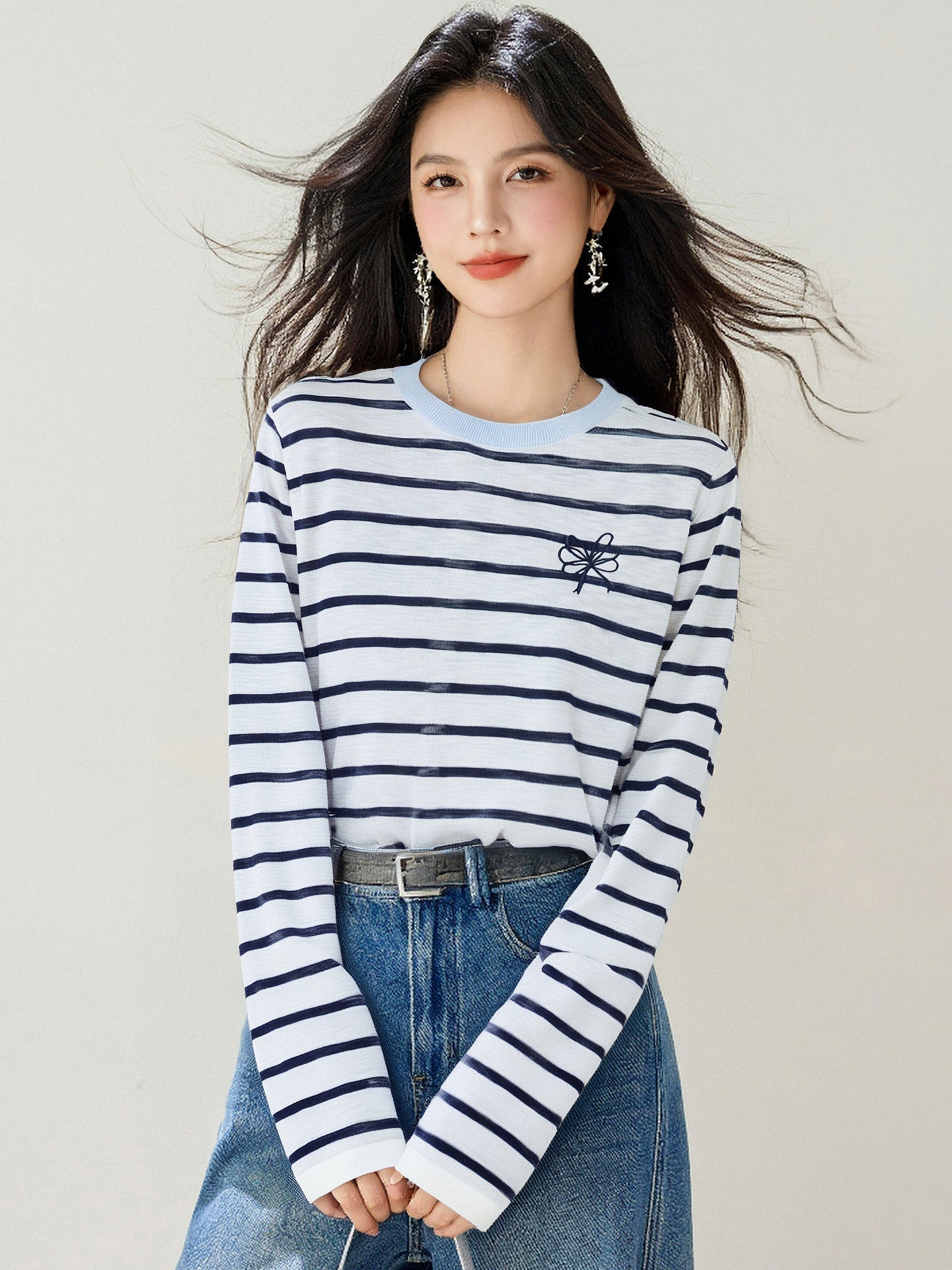 Fashion Style  Sleeve Length   Long Sleeve Knit Top for Women