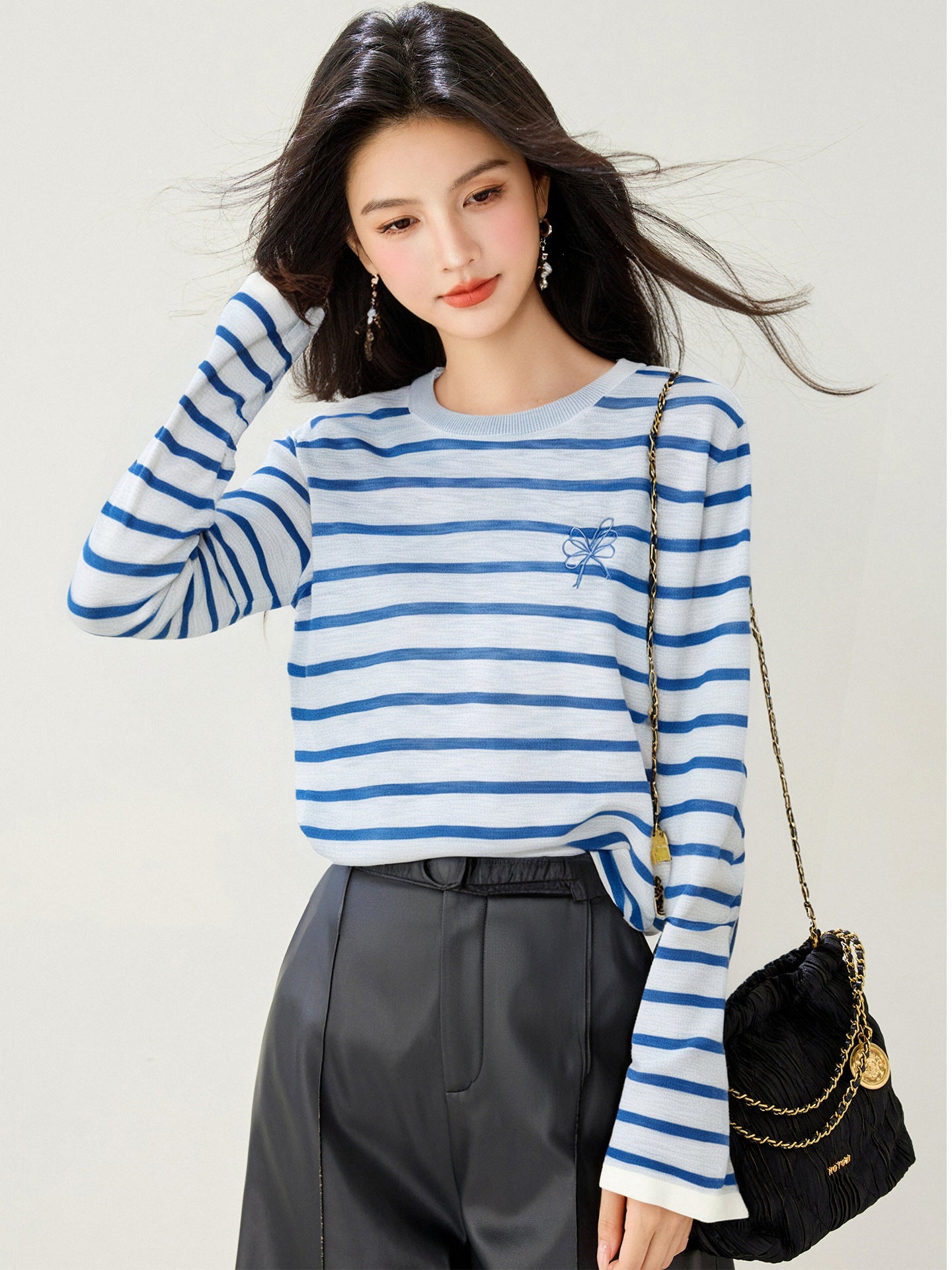 Fashion Style  Sleeve Length   Long Sleeve Knit Top for Women